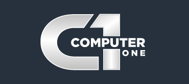 Computer One logo design with modern typography.