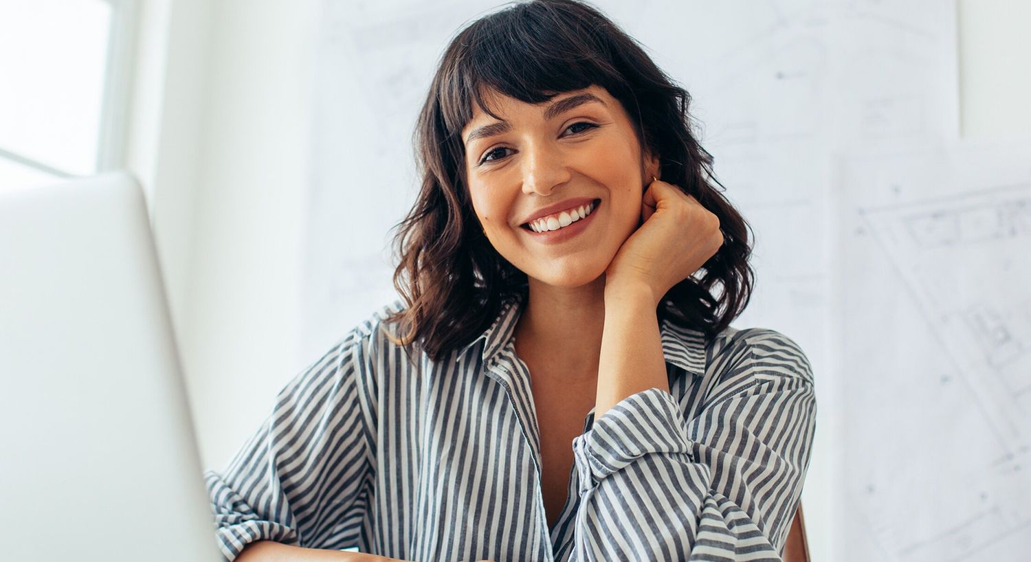 Lumecca IPL Covington model with brown hair